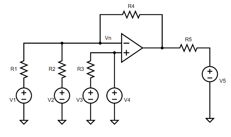 R1
V1
+1
R2
V2
+
R3
V3
+1
Vn
+1
R4
www
+
V4
R5
ww
+1
V5