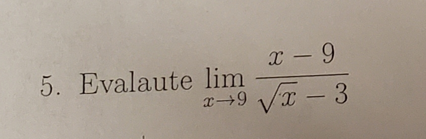 -
5. Evalaute lim
VI - 3
