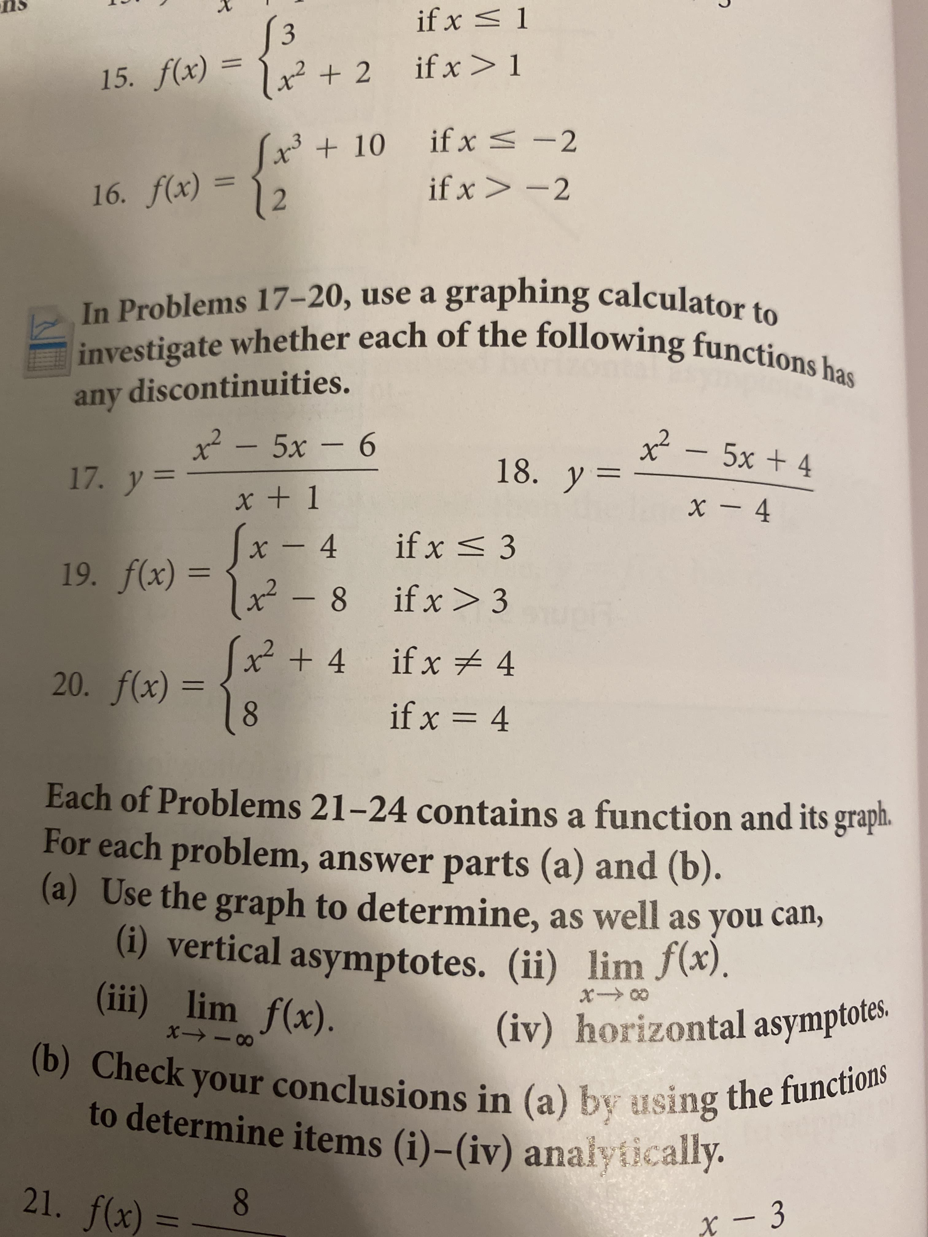 x2 + 4 ifx # 4
if x 4
f(x) =
%3D
80
if x = 4
%3D
