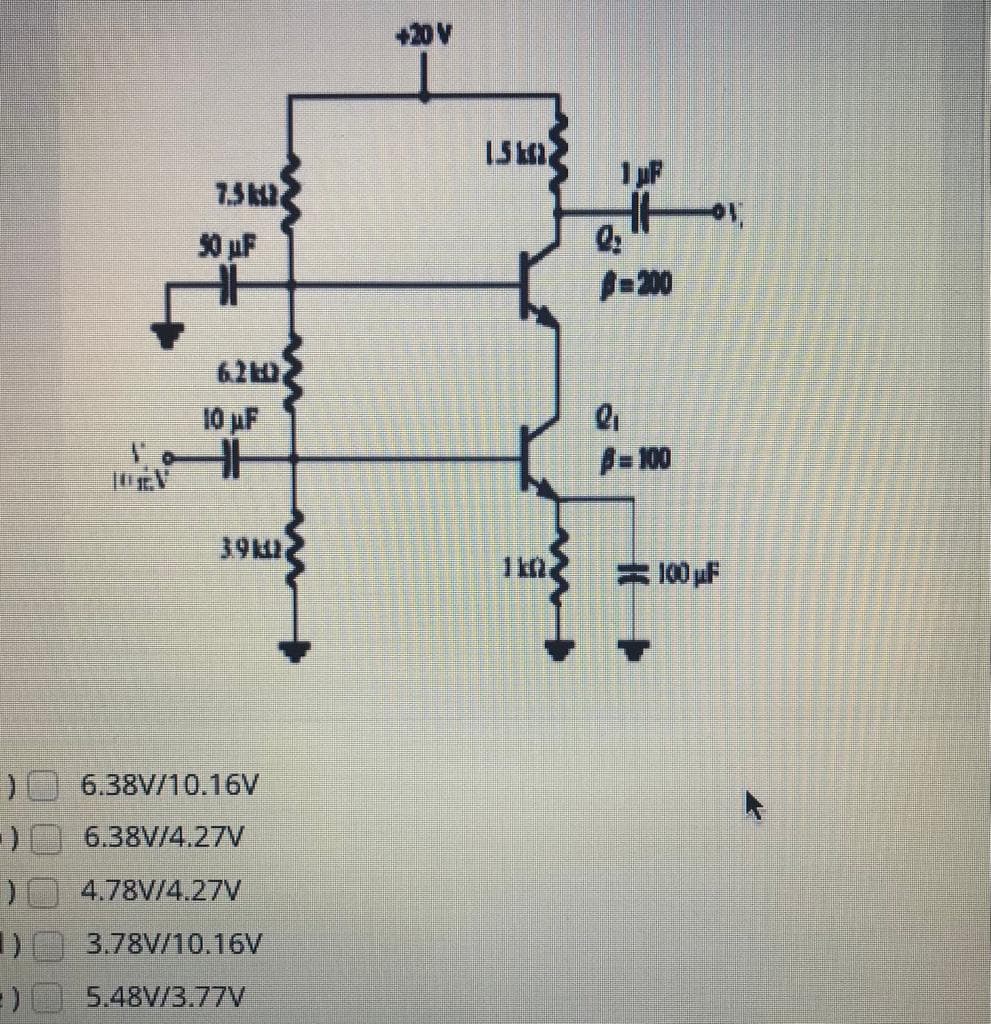 +20 V
1pF
75
30 uF
10
=200
6.2D
10 uF
A=100
39M
= 100 uF
6.38V/10.16V
6.38V/4.27V
4.78V/4.27V
3.78V/10.16V
5.48V/3.77V
