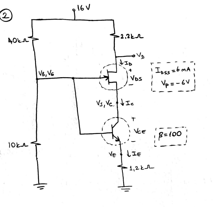 16 V
2.2kL
とID
VB, VG
'Ioss =6 mA
VDS
! Vp = -6V
Vs, Vc. tV Ic
VCE
B=100
VE
しIE
1,2Ł
