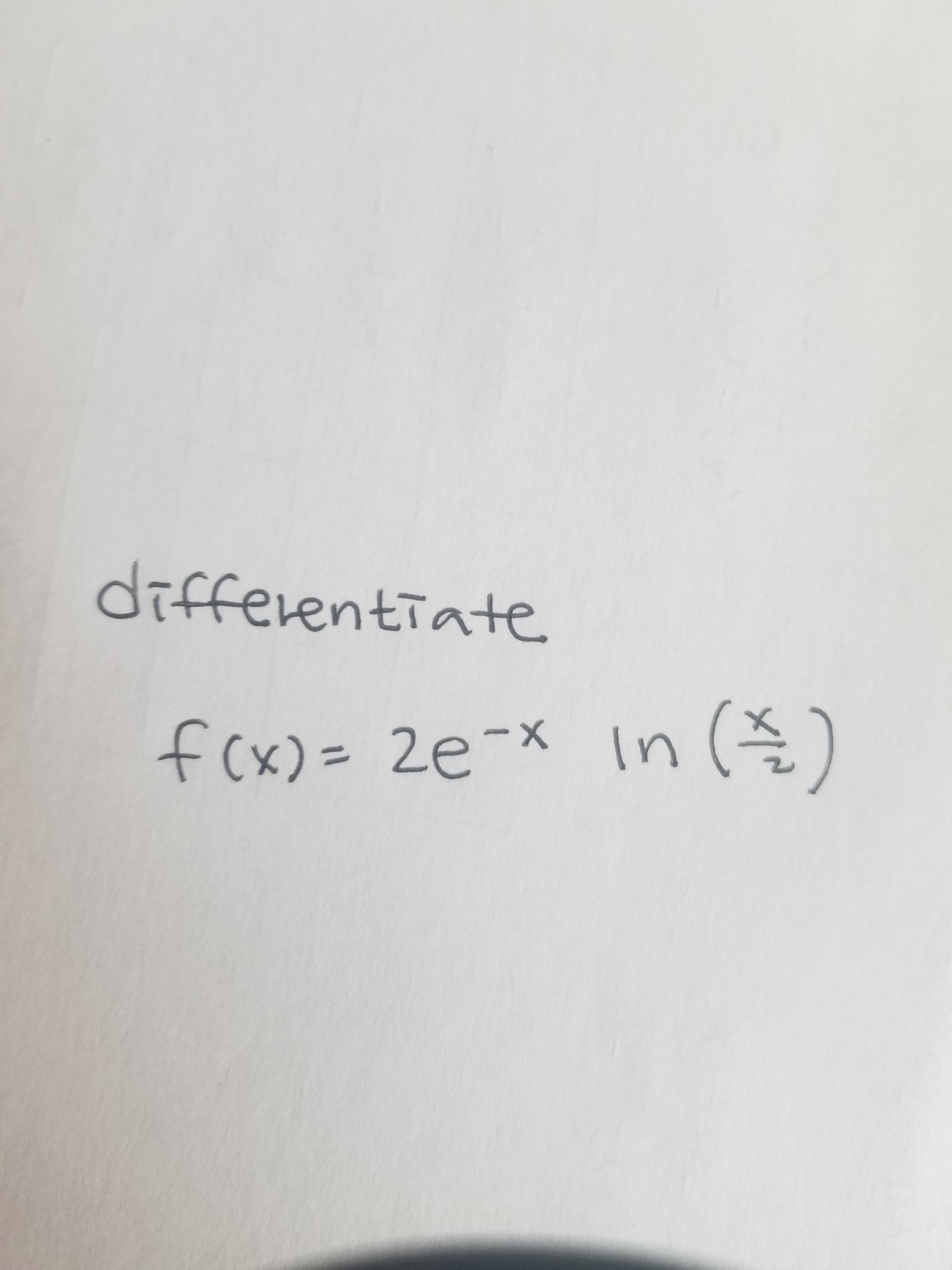 G) uI x-a7 = (x) J
Xー
%3D
differentiate
