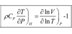 pCp
ат
ар
H
=
In V
In T
P
-1