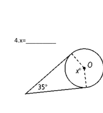 4.x=
35°
