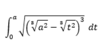 3
So² √(√₁² - ²√₁²³) ²³ a
dt