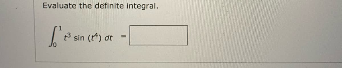 Evaluate the definite integral.
3 sin (t*) dt
%3D
