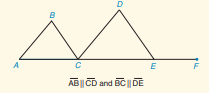 A
E
AB ||CD and BC|| DE
