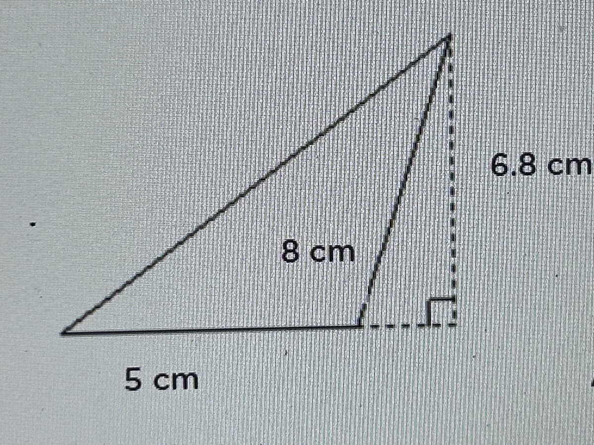 5 cm
8 cm
6.8 cm