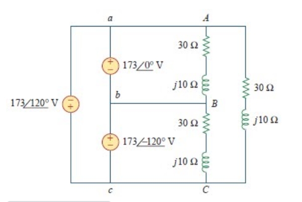 a
A
30 2
173/0° V
j10 2
30 Ω
173/120° V
B
30 2
j10 Ω
173120° V
j10 2
C
ell
ell
ww
ele
