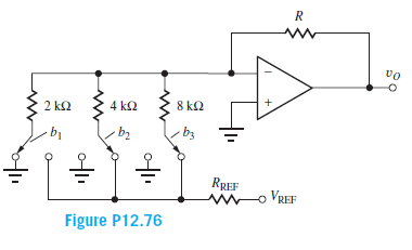 vo
2 k2
4 k2
8 k2
bz
RREF
no VREF
Figure P12.76
