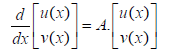 d u(x)]
= A.
dx v(x)]
[u(x)]
v(x)
