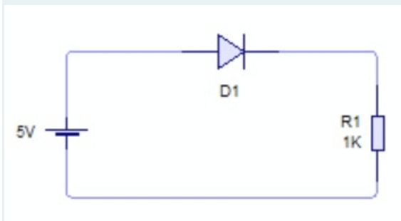 D1
R1
5V
1K
