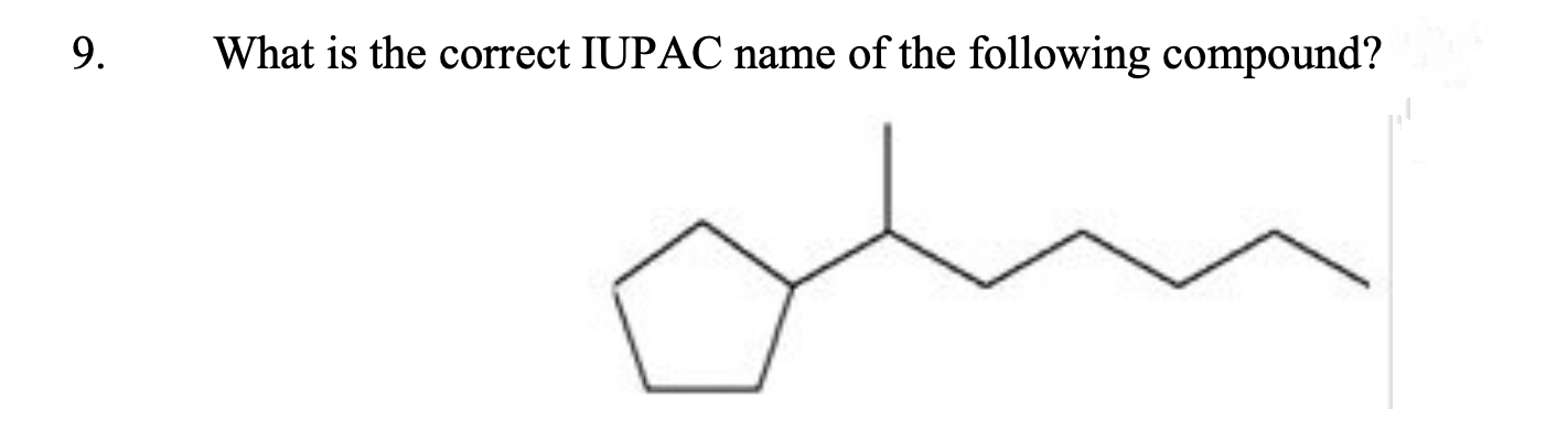 correct IUPAC name of the following compound"
