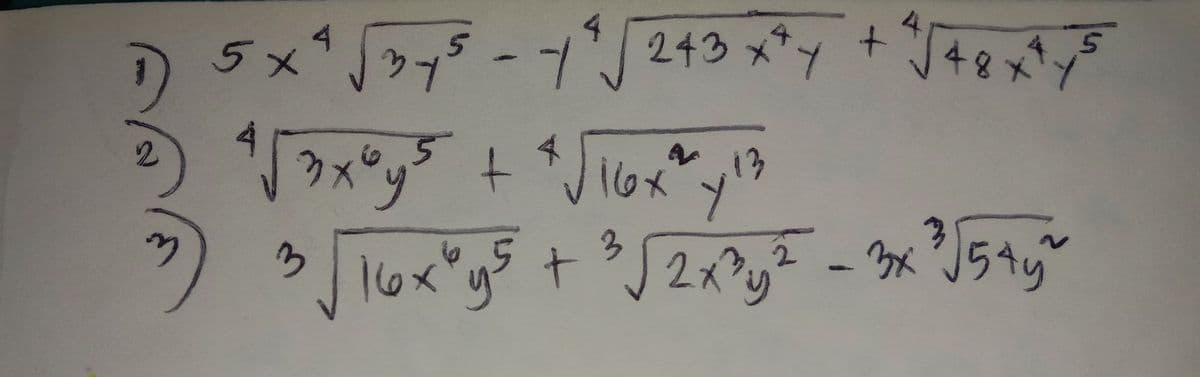 ) 5x*デープ213y + Jo
5メ
16x
ら」iox'y5 t リ2_次15分
3
16.
