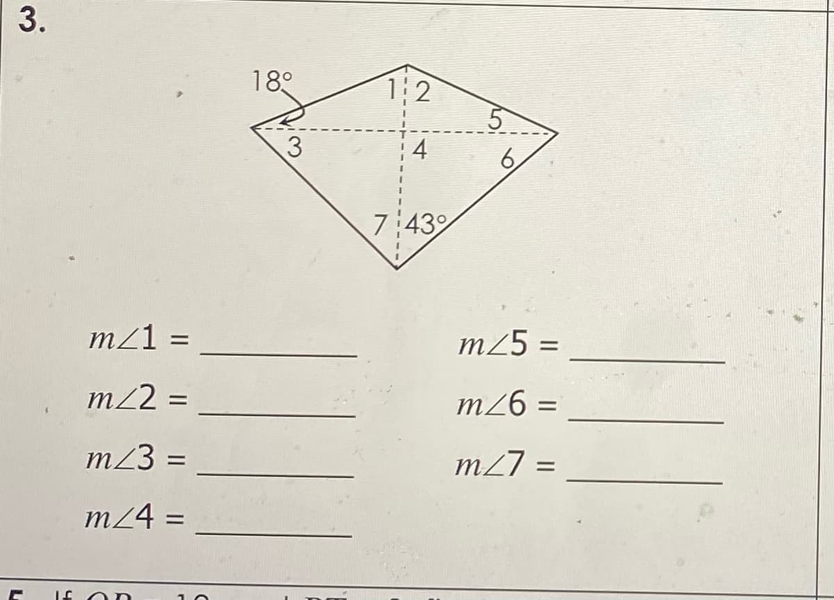 3.
18°
1 2
5
3
4
6.
7:43
m21 =
m25 =
m22 =
m26 =
m23 =
m27 =
%3D
m24 =
%3D
