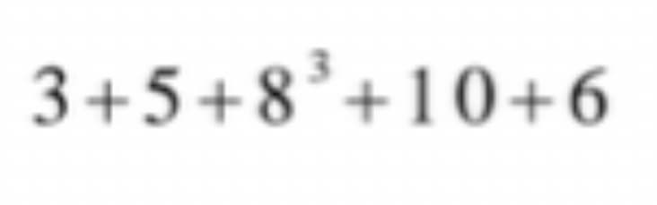 3+5+8°+10+6
