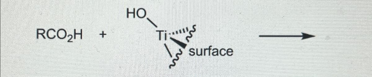 RCO₂H
HO
Ti
surface