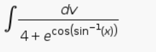 dv
4+ ecos(sin-{w)
