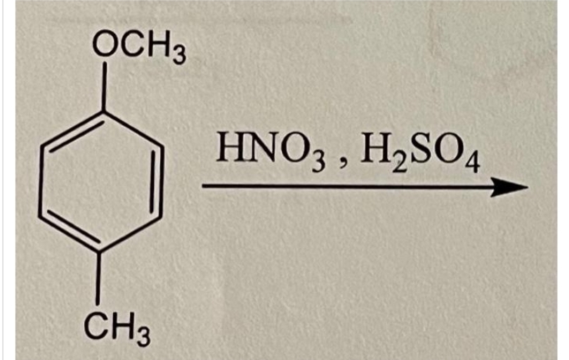 OCH3
CH3
HNO3, H₂SO4