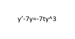 y'-7y=-7ty^3