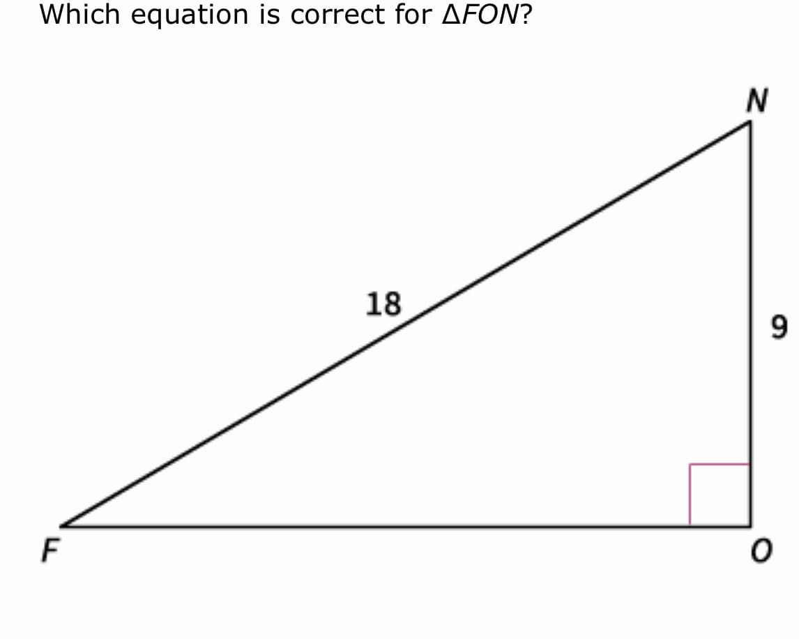 Which equation is correct for AFON?
18
9.
