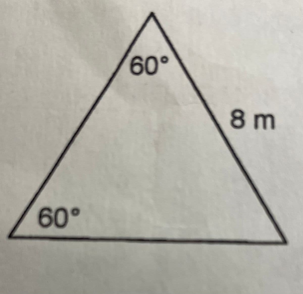 60°
60°
8m