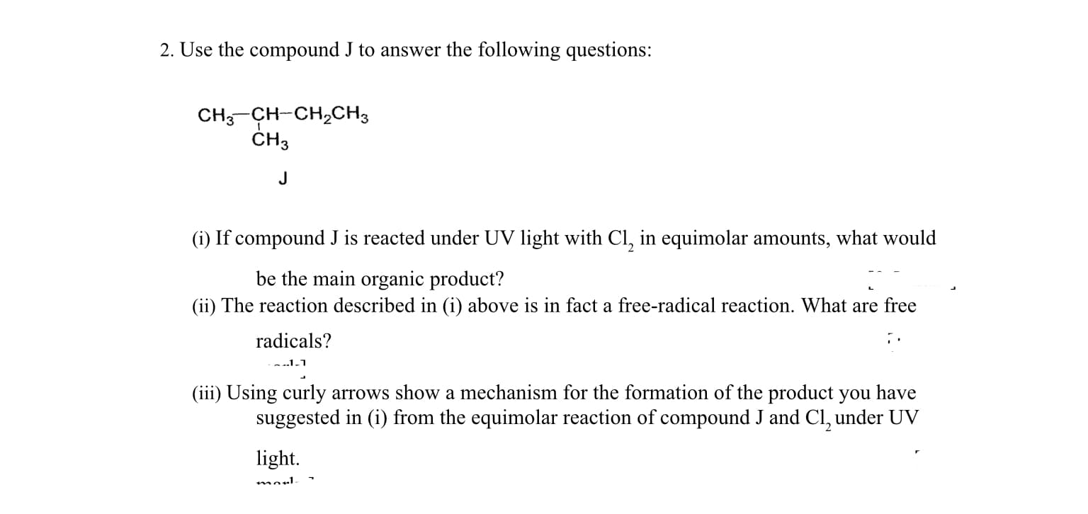 free-radical reaction.
