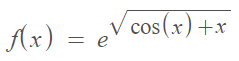 Ax) = eV cos(x) +:
