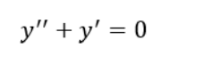 y"+y' = 0