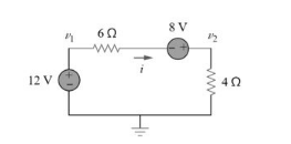 12 V |
Μ
6Ω
8 V
4 Ω