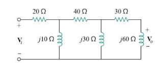 V
ΤΟ
20 Ω
Μ
j10 Ω
Μ
40 Ω
j30 Ω Ξ
30 Ω
Μ
j60 Ω