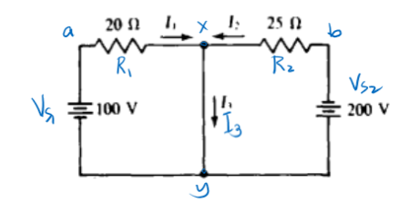 20 N
I, x I: 25 n
a
R,
R2
Vsz
100 V
200 V
