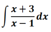 x + 3
x – 1
