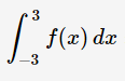 3
-3
f(x) dx