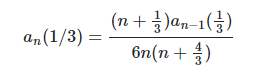 (n +)an-1()
6n(n + )
а, (1/3)
3
