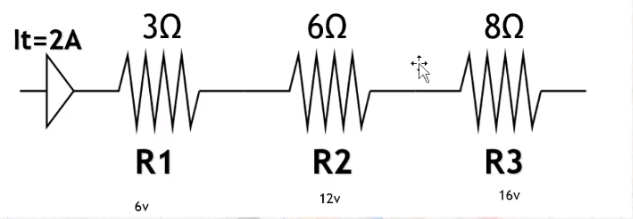 It=2A
302
R1
ἐν
6Ω
R2
12v
8Ω
R3
16η