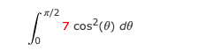 - R/2
7 cos?(0) do
