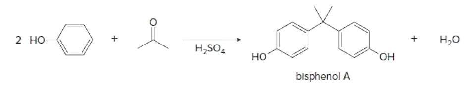 of
2 Но
Н,о
H,SO4
но
ОН
bisphenol A
