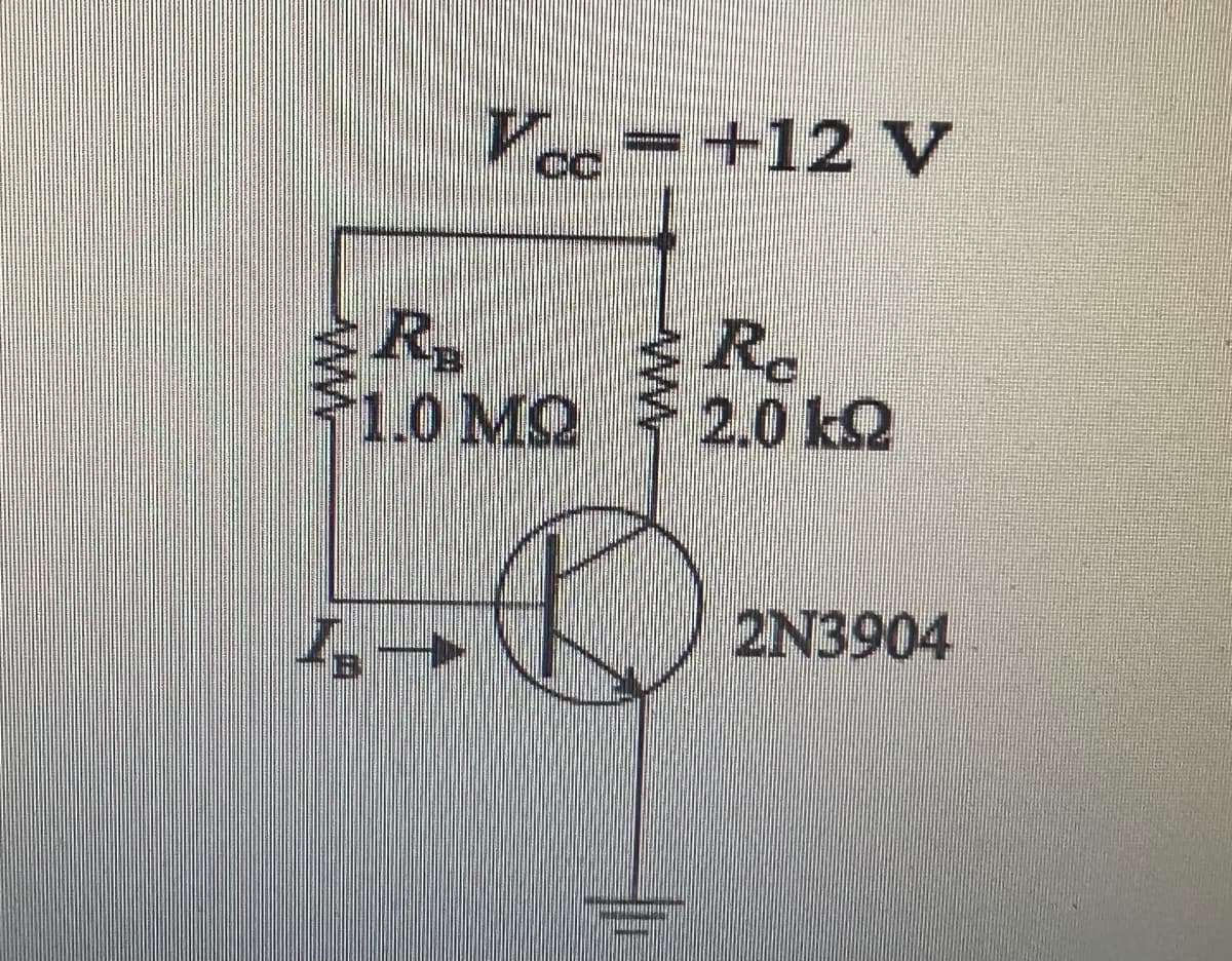 49
R₂
Vcc=+12 V
1.0 MQ
Re
2.0 k
2N3904