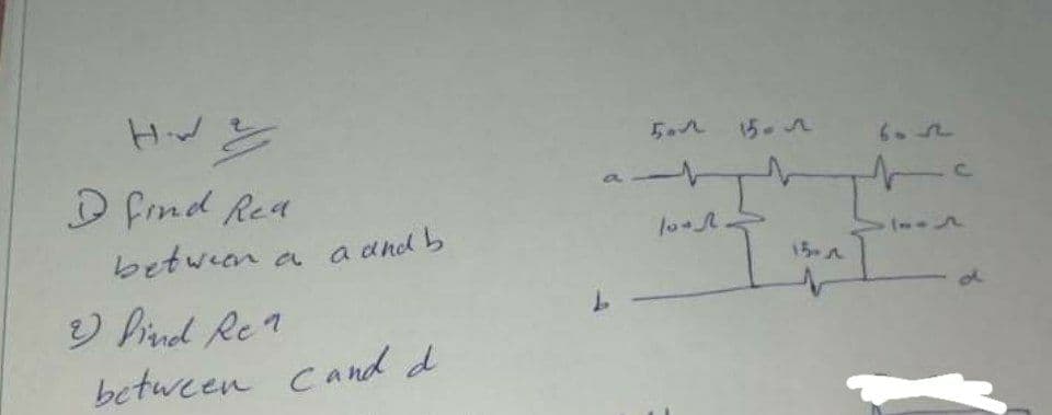 15-n
D frnd Rea
between a a and b
15 A
) Pind Re1
between ca nd d
