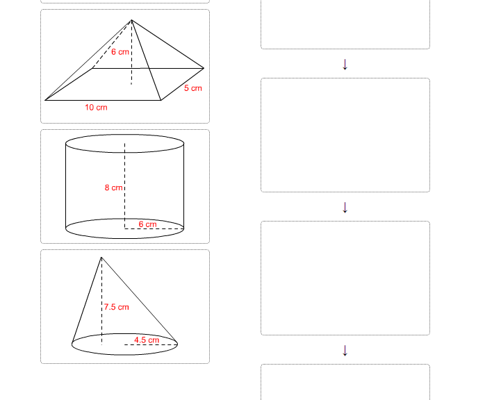 6 cm
5 cm
10 cm
8 ст
6 cm
7.5 cm
4.5 cm
