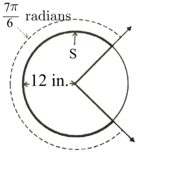 7π
6
radians.
I
S
12 in.»