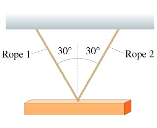 30° 30°
Rope 1
Rope 2
