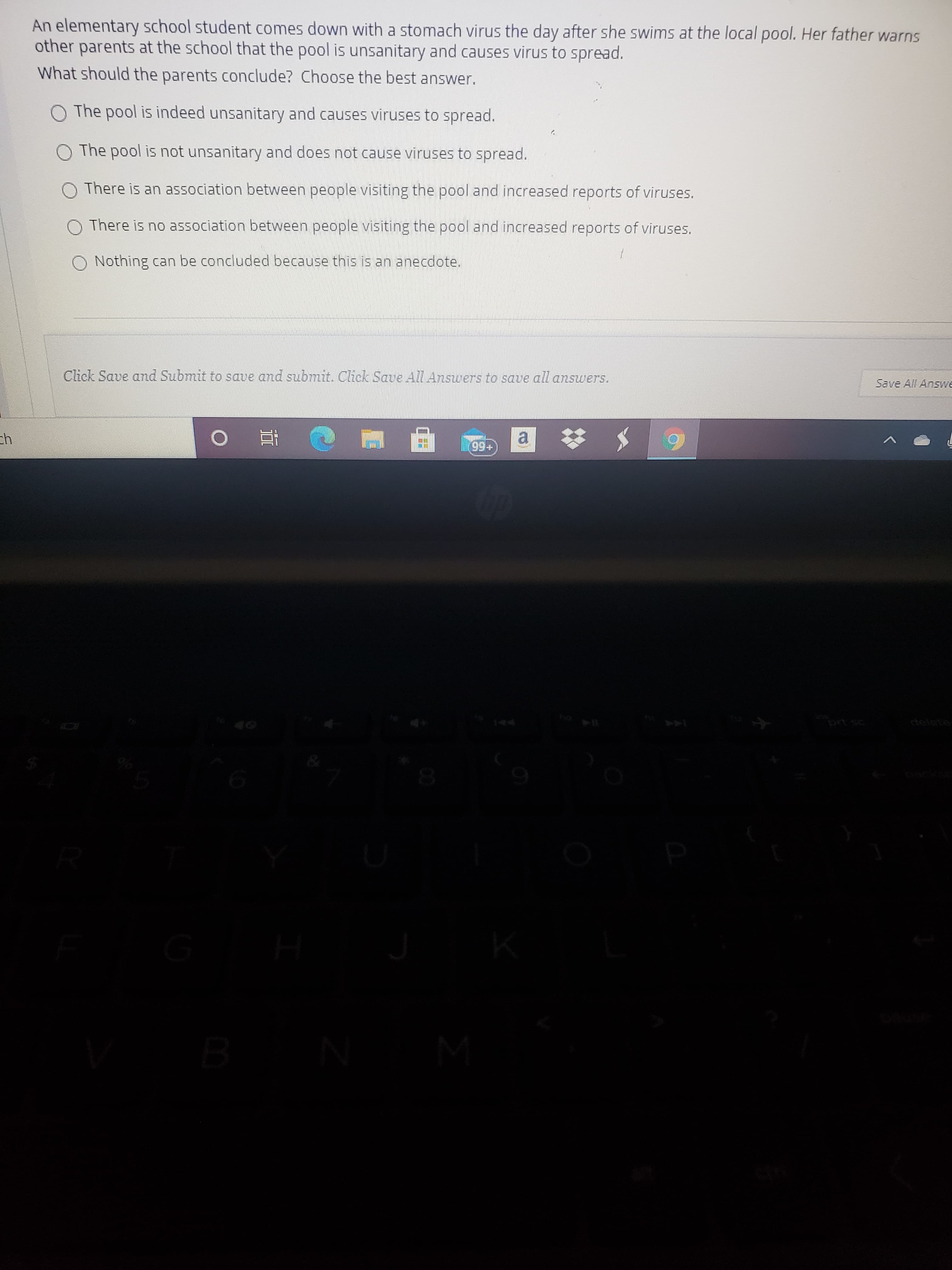 What should the parents conclude? Choose the best answer.
