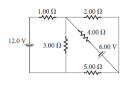 12.0 V
1.00 Ω
3.00 Ω
2.00 Ω
www
, 4.00 Ω
600 V
5.00 Ω