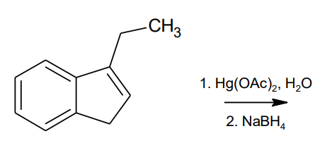 -CH3
1. Hg(OАc)2, Н,о
2. NABH,
