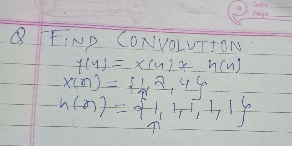 Data
Page
FIND
CONVOLUTION
xin)=
