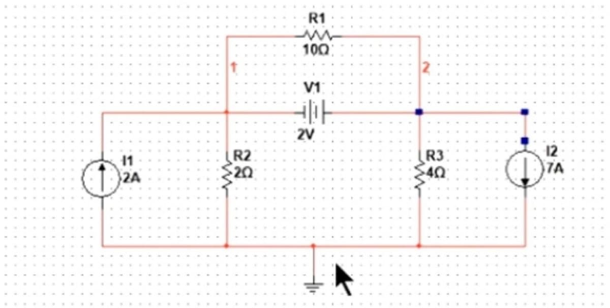 R1
100
V1
2V
12
11
2A
R2
20
R3
40
