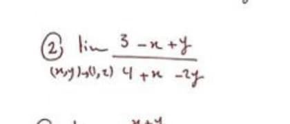 2 lin 3-n +y
(2)
3 -n +
(my)-0, 2) 4 +* -y
