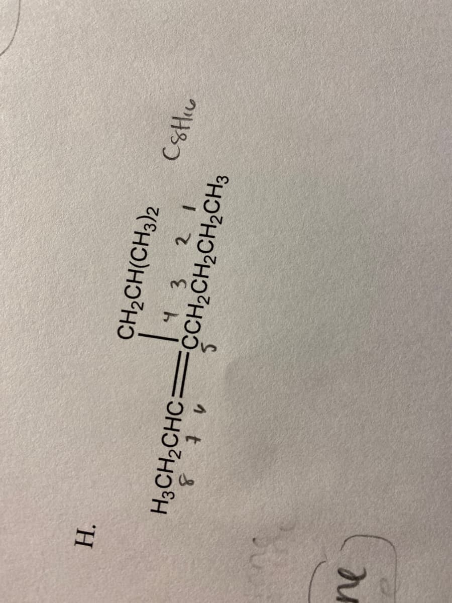 H.
CH,CH(CH3)2
Cstlu
4 3 2 1
CCH2CH2CH2CH3
H3CH2CHC=
